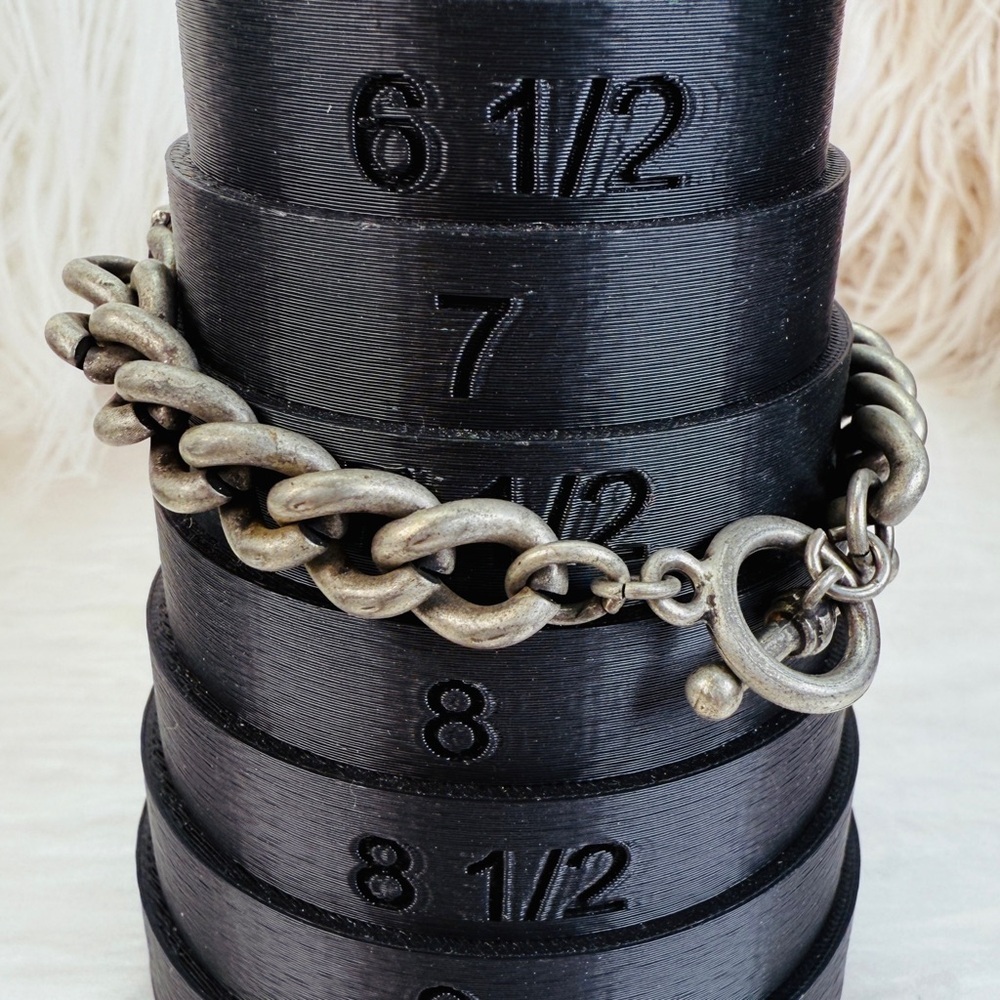 Vintage Aged Silvertone Chain Bracelet with Eagle Design - Picture 4 of 9